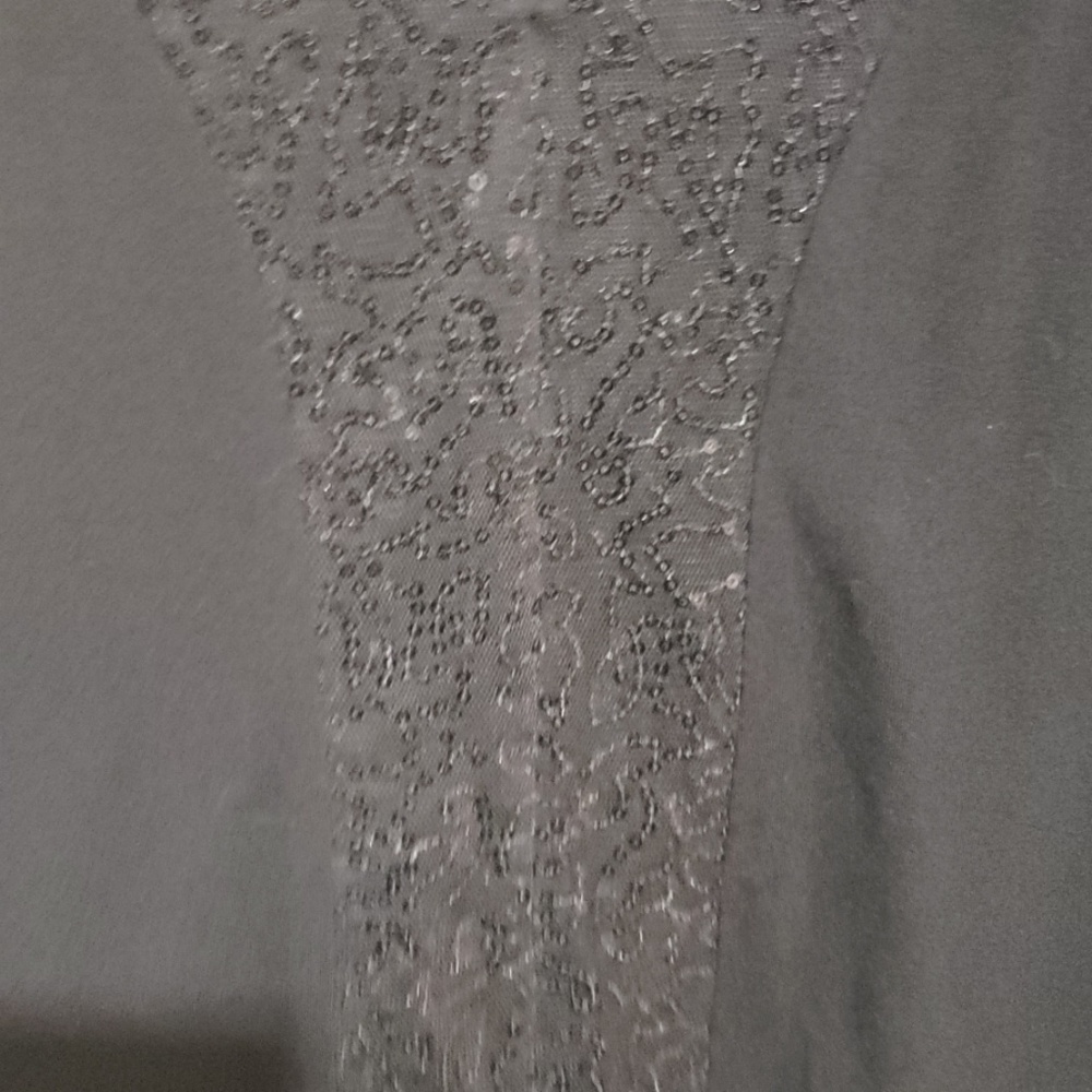 Cynthia Rowley black sleeveless sequin top SZ L - Picture 4 of 4